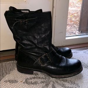 Frye Black Engineer Boots